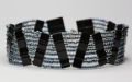A0019A-black Tila-Armband 