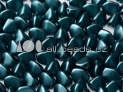 Pinch Beads 5mm - Alabaster Pastel Petrol